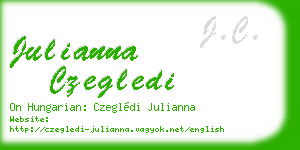 julianna czegledi business card